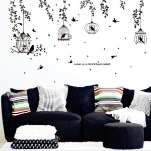 Black Bird With Cages