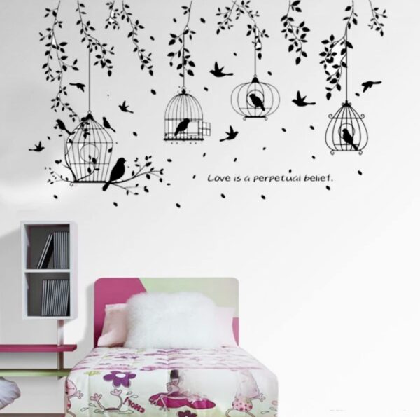 Black Bird With Cages