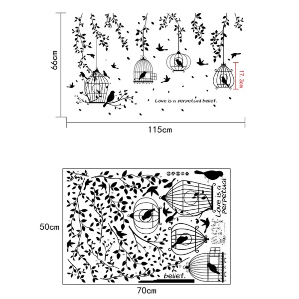 Black Bird With Cages
